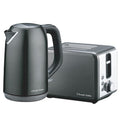 Russell Hobbs Dark Stainless Steel Kettle And Toaster Breakfast Pack