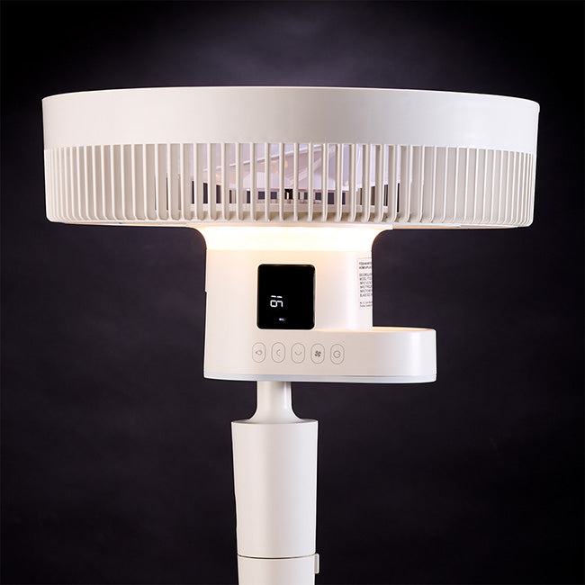 Russell Hobbs 12 Speed Rechargeable Pedestal Fan With Remote Control, 35cm