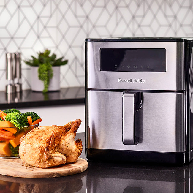 Russell Hobbs Super Nova Stainless Steel Airfryer, 9L