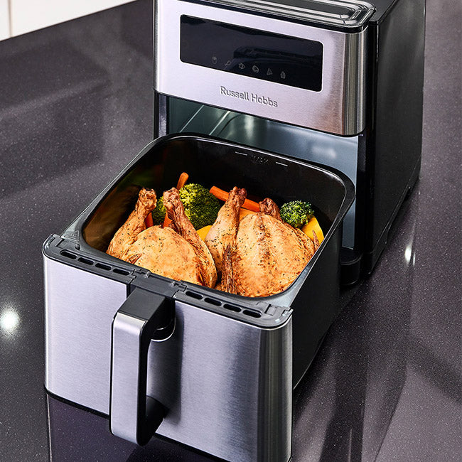 Russell Hobbs Super Nova Stainless Steel Airfryer, 9L