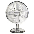 Salton Chrome Desk Fan, 25cm