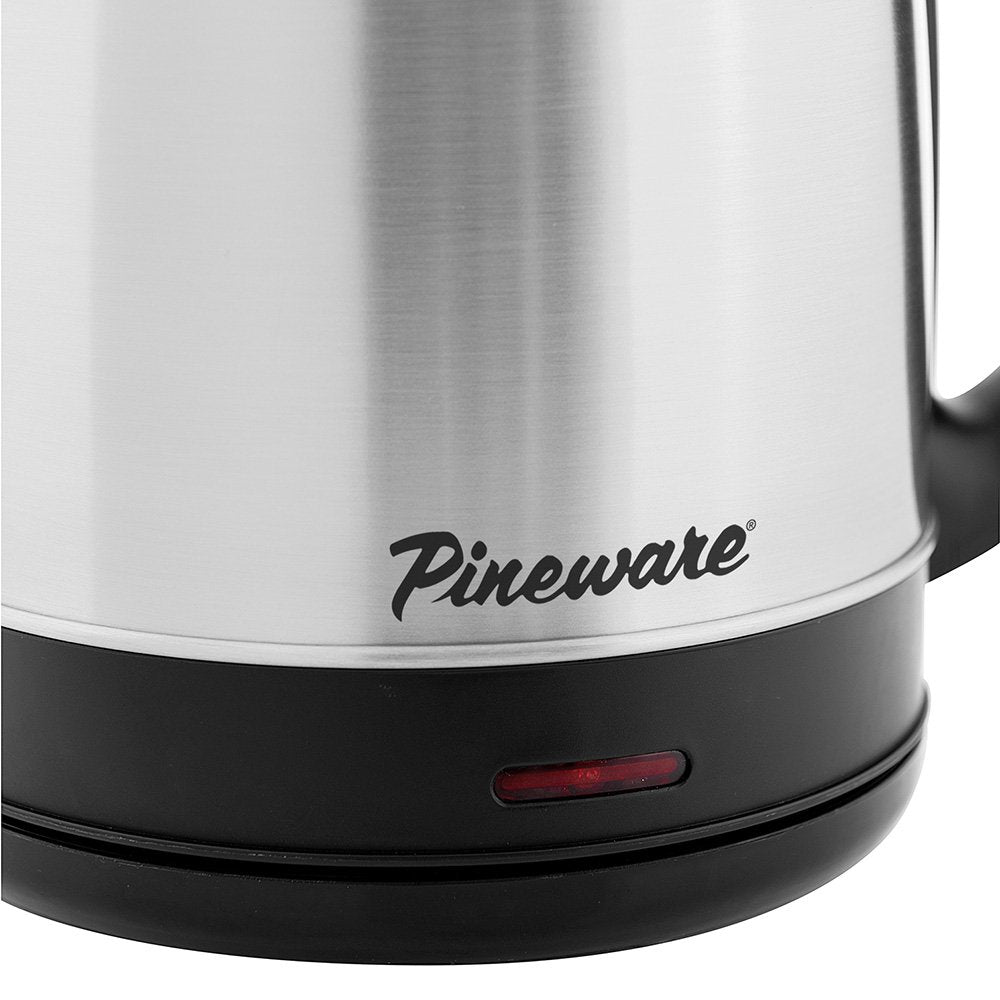 Pineware Stainless Steel Cordless Kettle, 1.7L
