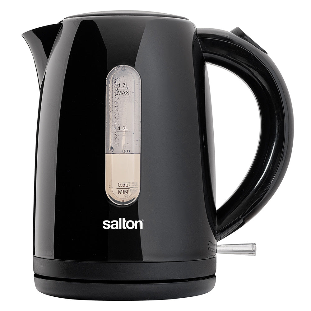 Salton Black Plastic Kettle, 1.7L