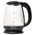 Pineware Cordless Ribbed Glass Kettle, 1.7L