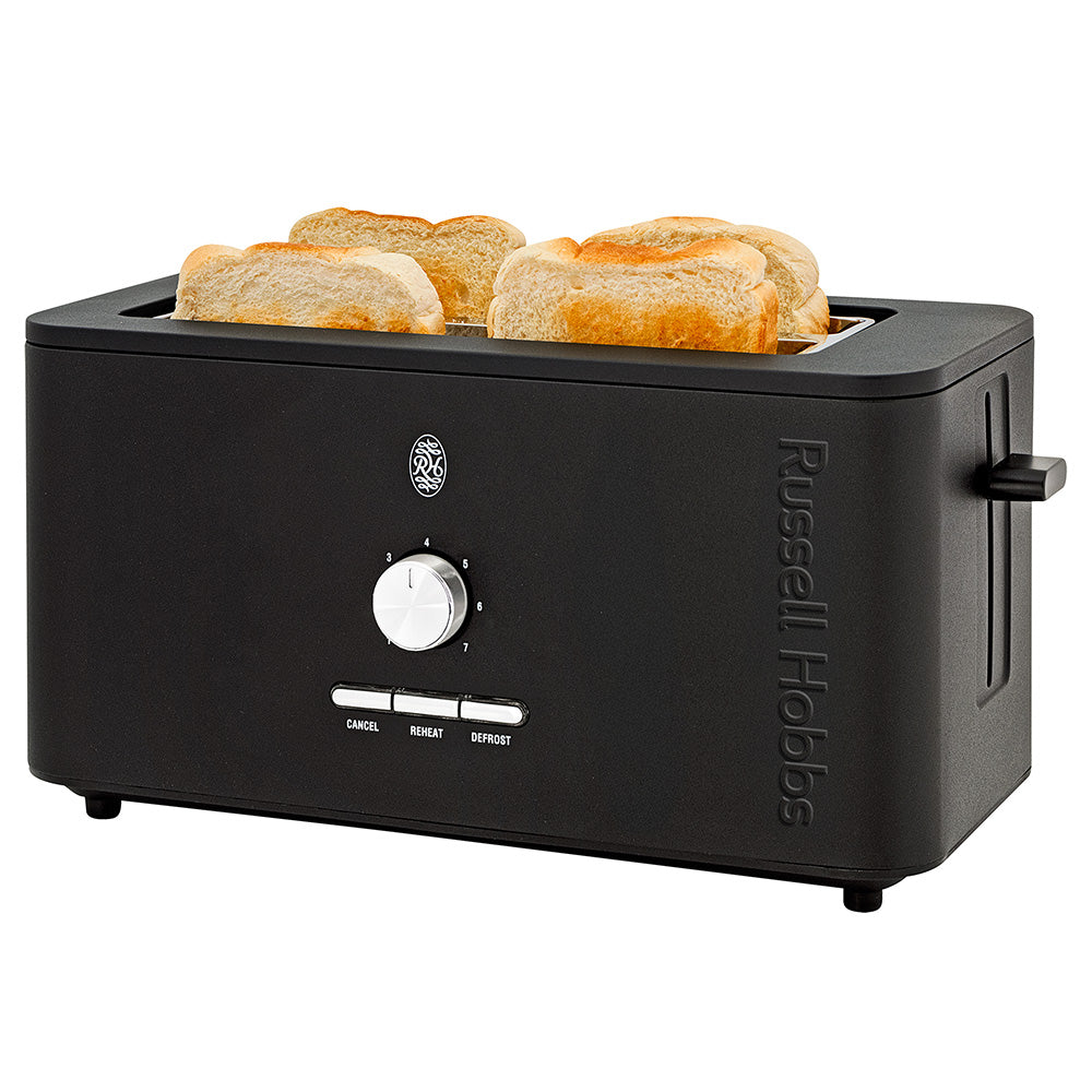 Russell Hobbs Nexus Black Stainless Steel 4 Slice Toaster