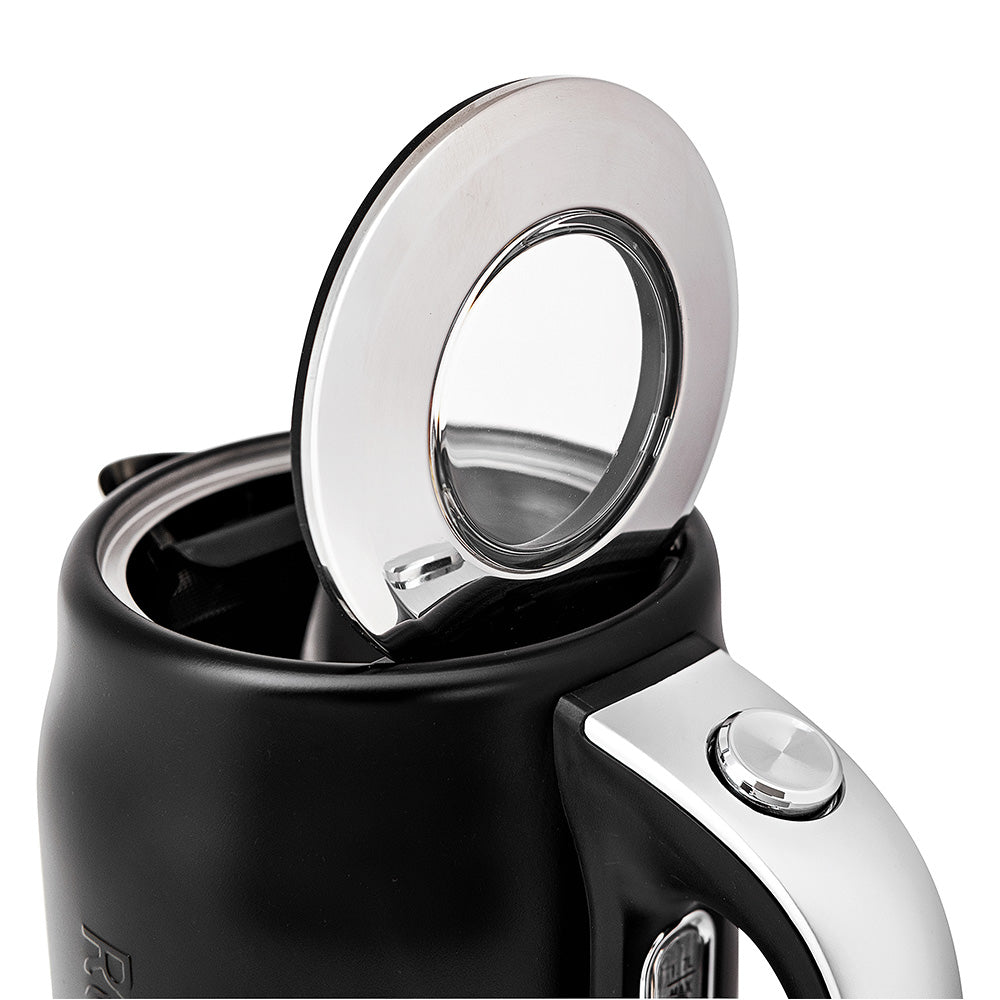 Russell Hobbs Nexus Black Stainless Steel Cordless Kettle, 1.7L