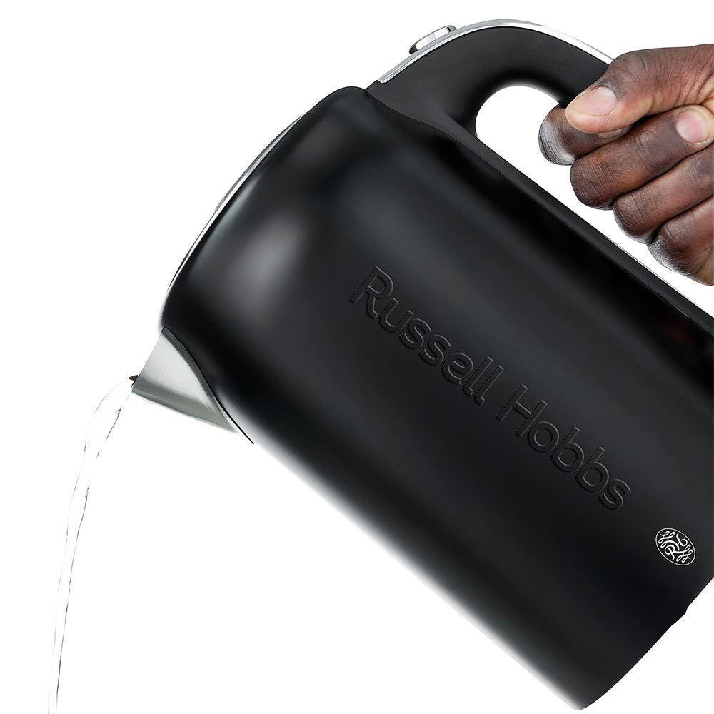 Russell Hobbs Nexus Black Stainless Steel Cordless Kettle, 1.7L