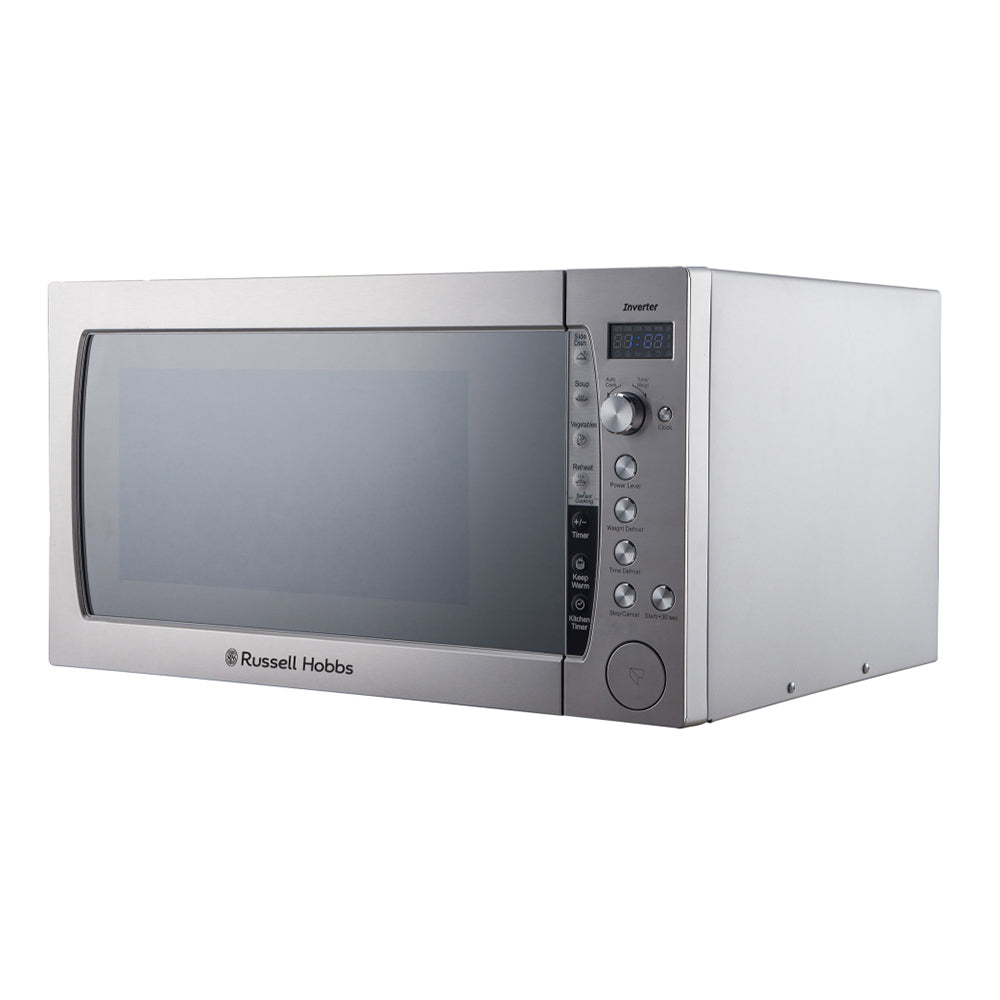 Russell Hobbs Silver Mirror Microwave Oven, 60L