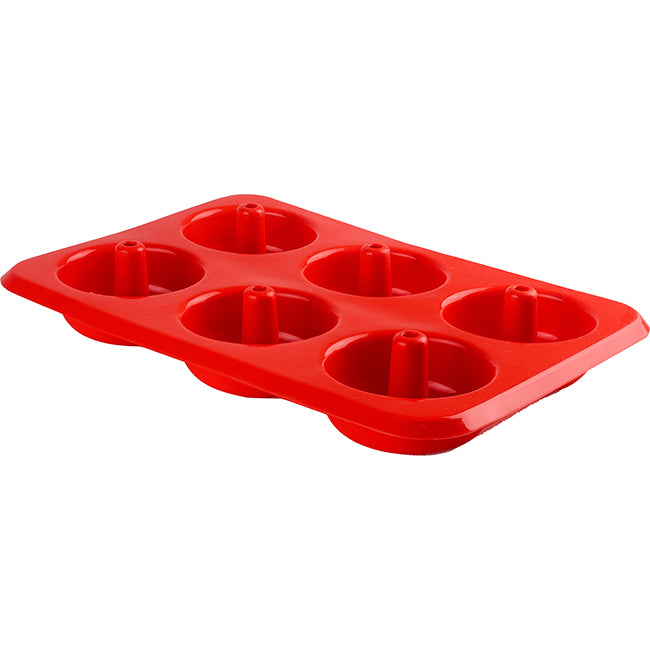 Ibili Strawberry Silicone 6 Cavity Doughnut Mould