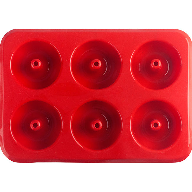 Ibili Strawberry Silicone 6 Cavity Doughnut Mould