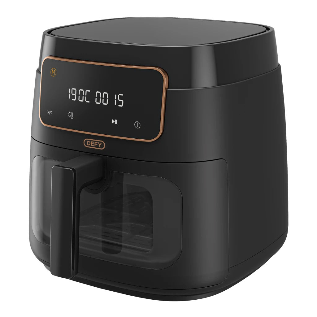 Defy Black Electronic Airfryer with Clearcook Window, 7.6L