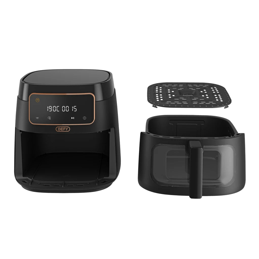 Defy Black Electronic Airfryer with Clearcook Window, 7.6L