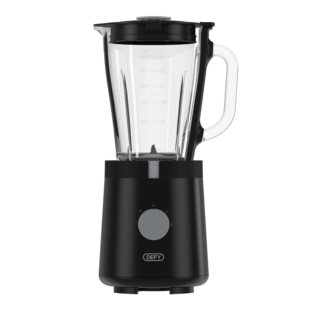 Defy Piano Black Glass Jug Blender, 1.5L