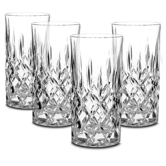 Nachtmann Noblesse Lead-Free Crystal Hiball Glasses, Set Of 4