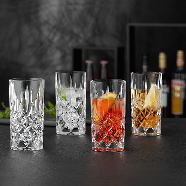 Nachtmann Noblesse Lead-Free Crystal Hiball Glasses, Set Of 4