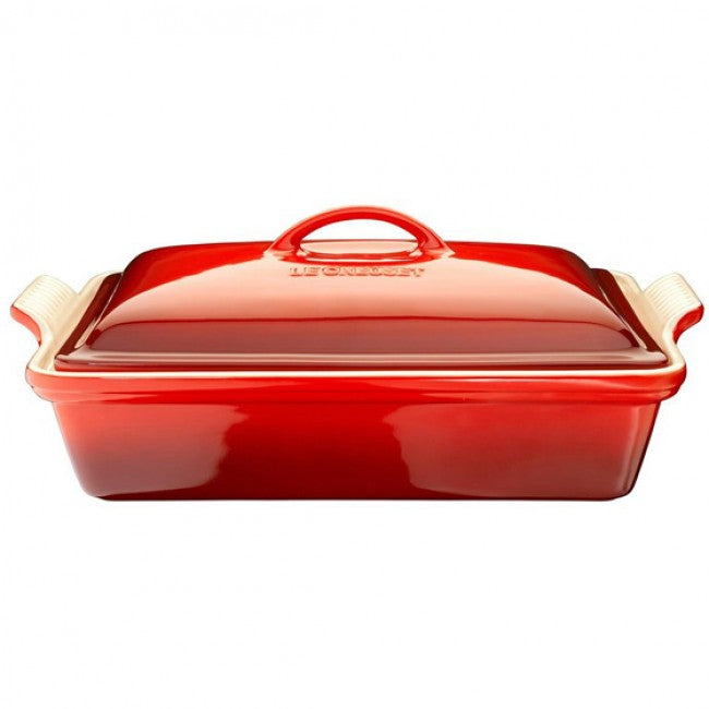 Le Creuset Heritage Rectangular Baking Dish with Lid, 33cm