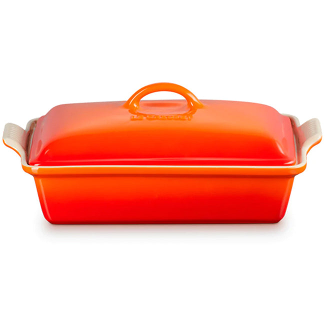 Le Creuset Heritage Rectangular Baking Dish with Lid, 33cm