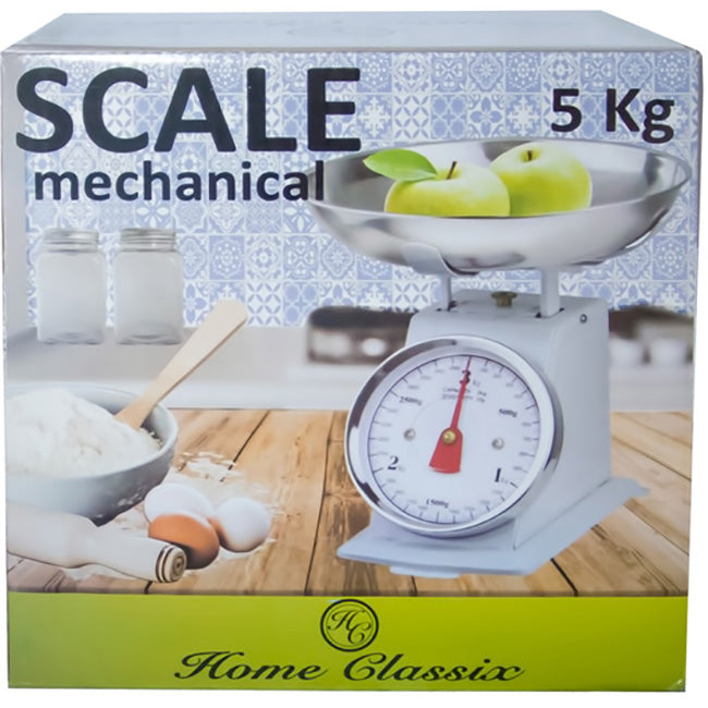 Home Classix 5kg Vintage Kitchen Scale With Stainless Steel Bowl