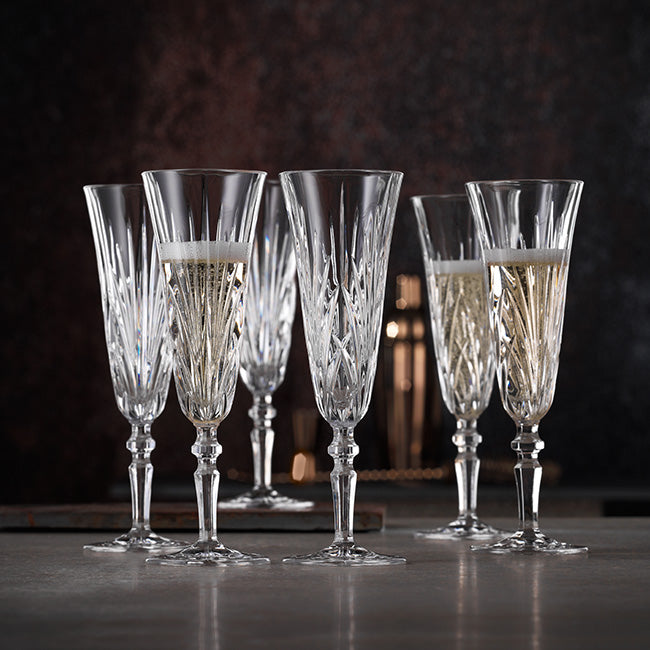 Nachtmann Palais Champagne Flutes, Set Of 6