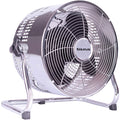 Taurus Retro Steel Floor Fan, 25cm