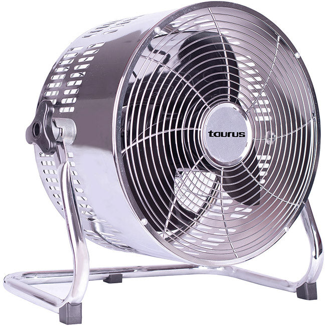 Taurus Retro Steel Floor Fan, 25cm