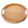 O'lala Round Bamboo Serving Tray, 28cm