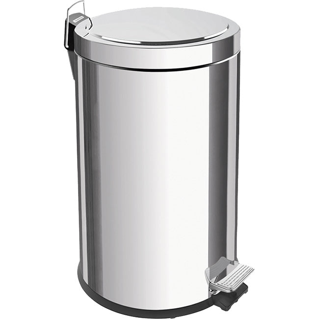 Tramontina Polished Stainless Steel Step Pedal Bin