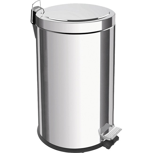 Tramontina Polished Stainless Steel Step Pedal Bin