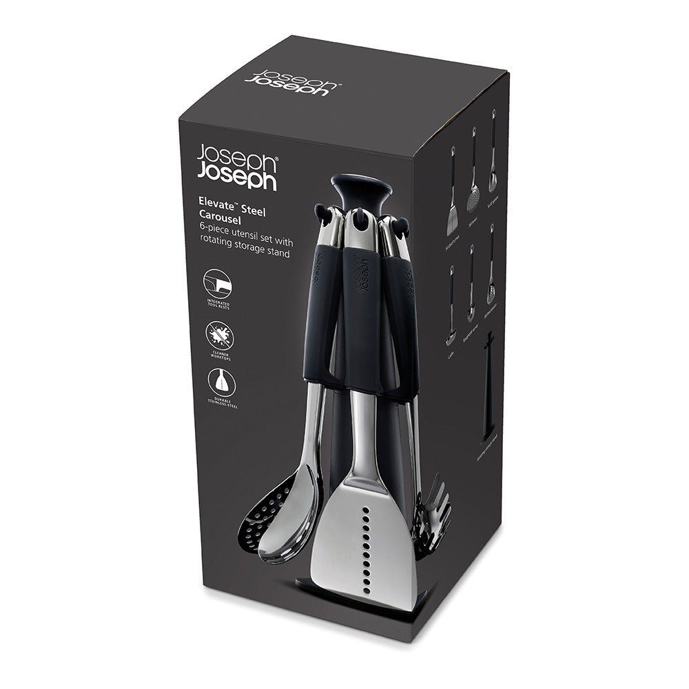 Joseph Joseph Elevate™ 6pc Steel Utensil Carousel Set