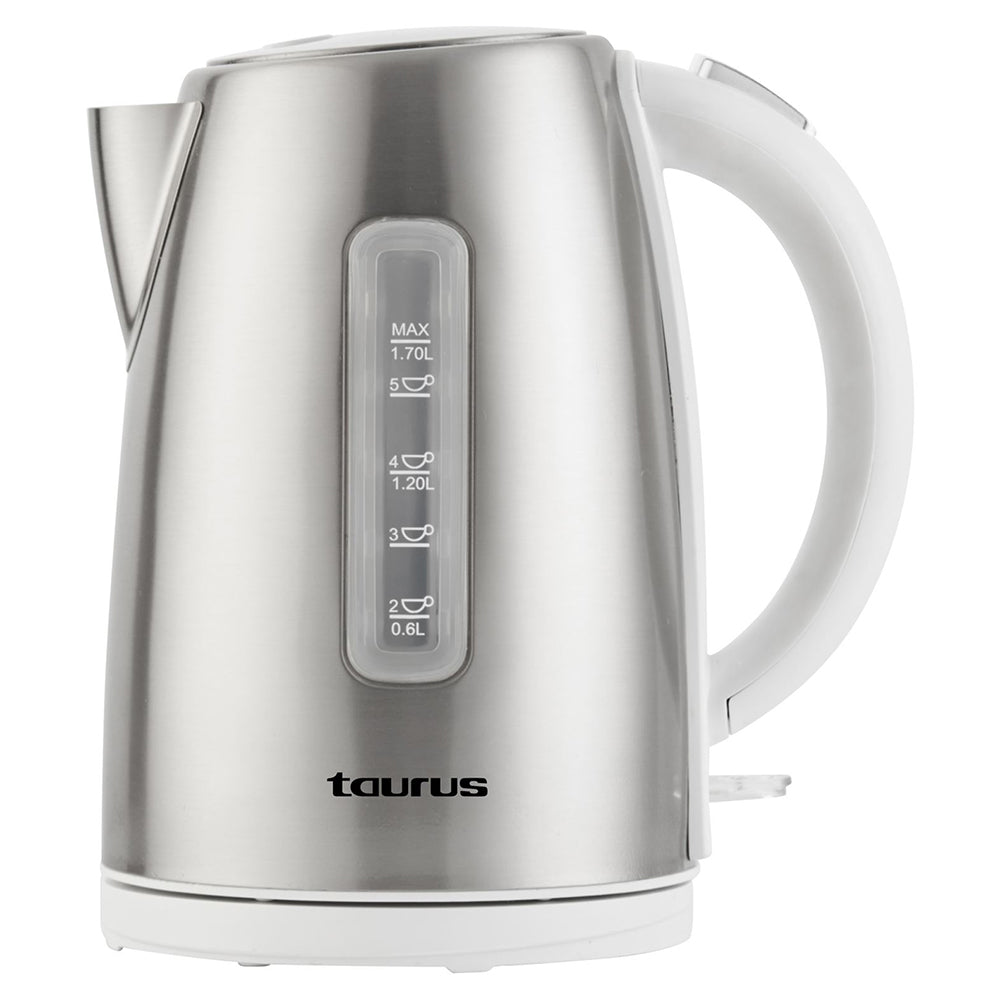 Taurus Arctic White 360° Stainless Steel Cordless Kettle, 1.7L