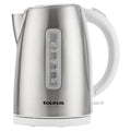 Taurus Arctic White 360° Stainless Steel Cordless Kettle, 1.7L