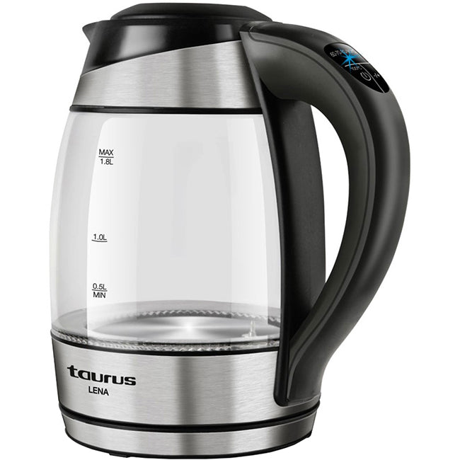 Taurus Lena 360° Digital Glass Cordless Kettle, 1.8L