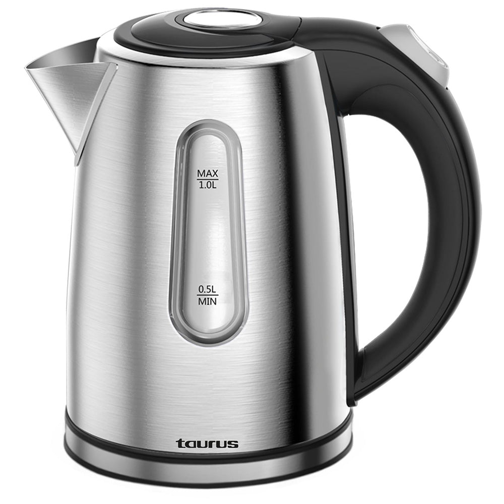 Taurus Selene Compact 360° Stainless Steel Cordless Kettle, 1L
