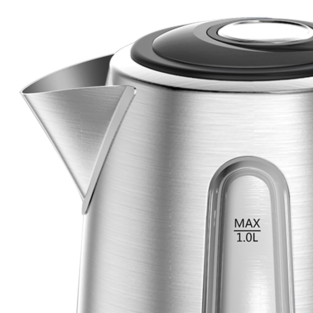 Taurus Selene Compact 360° Stainless Steel Cordless Kettle, 1L
