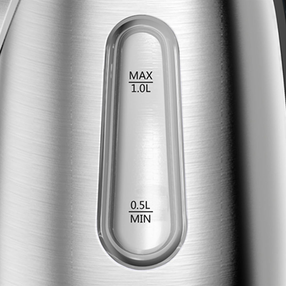 Taurus Selene Compact 360° Stainless Steel Cordless Kettle, 1L