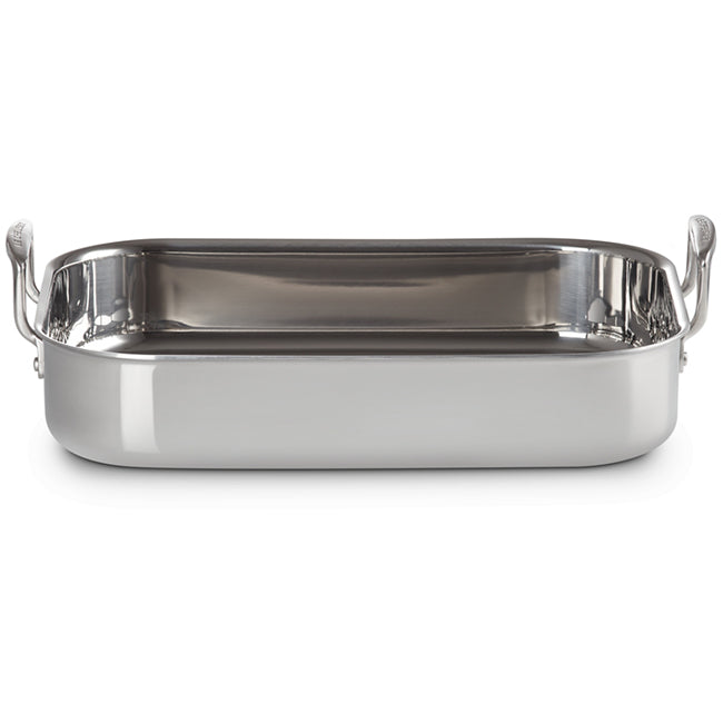 Le Creuset 3 Ply Stainless Steel Rectangular Roaster, 35cm