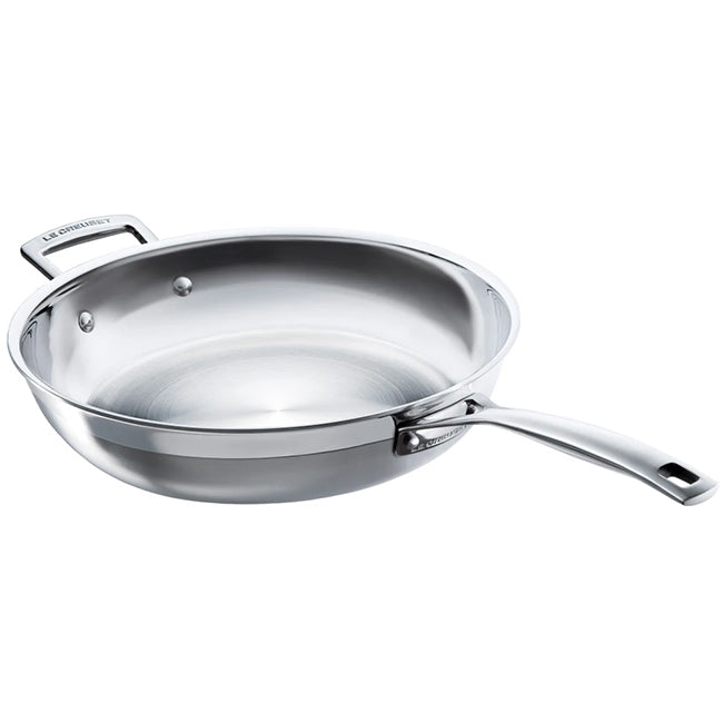 Le Creuset 3 Ply Stainless Steel Uncoated Frying Pan, 28cm