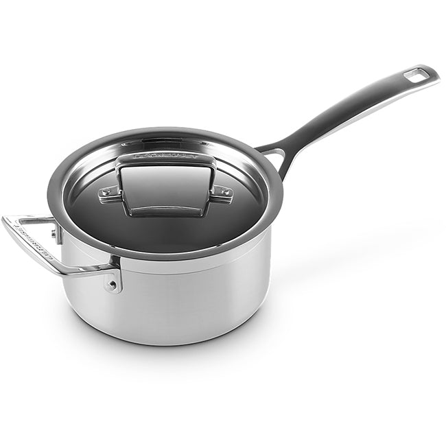 Le Creuset 3 Ply Stainless Steel Saucepan With Lid