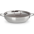 Le Creuset 3 Ply Stainless Steel 30cm Shallow Casserole With Lid, 4.8L