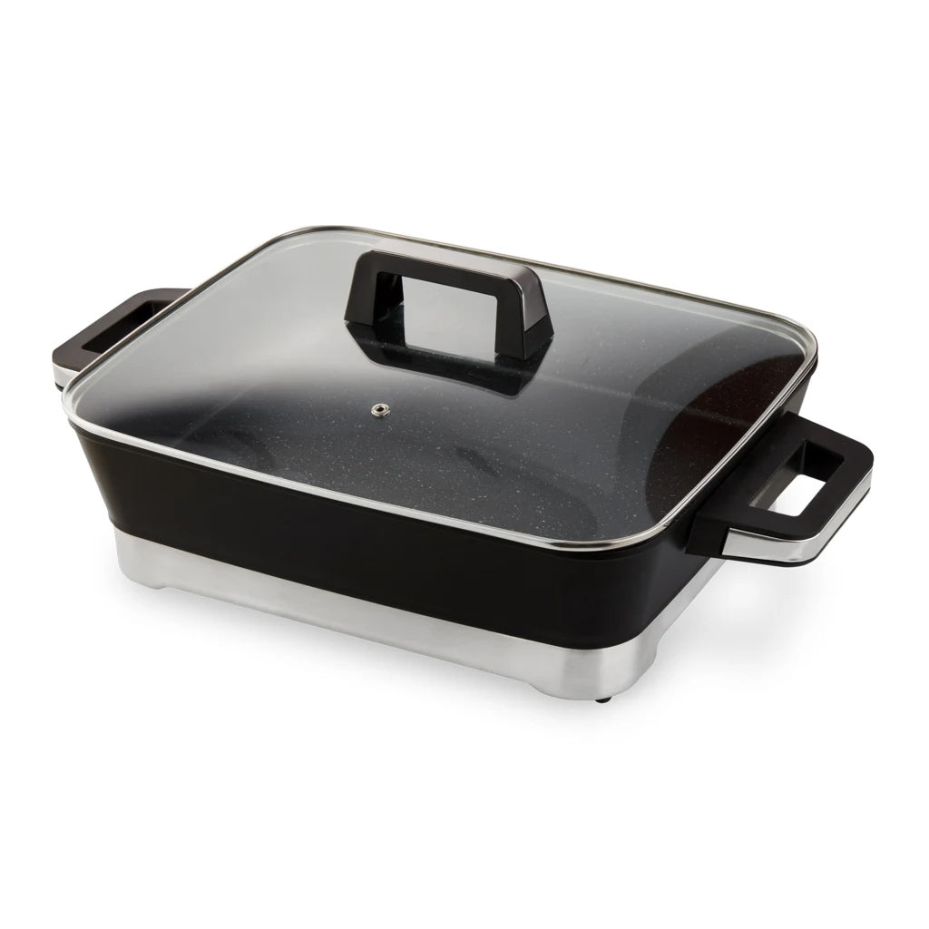 Taurus Electric Non-Stick Frying Pan with Glass Lid