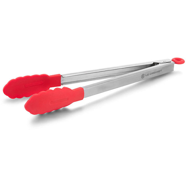 Le Creuset Silicone Edge Stainless Steel Tongs, 30cm