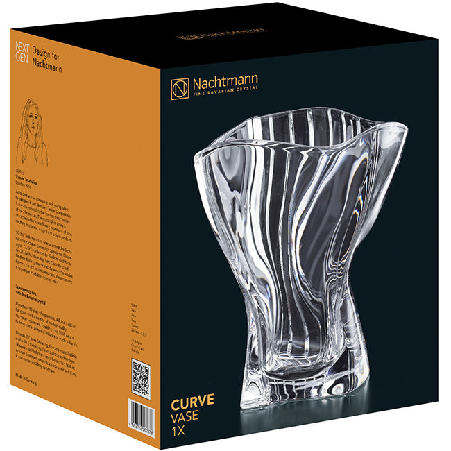 Nachtmann Curve Lead-Free Crystal Vase, 22cm