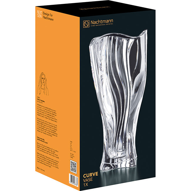 Nachtmann Curve Lead-Free Crystal Vase, 30cm