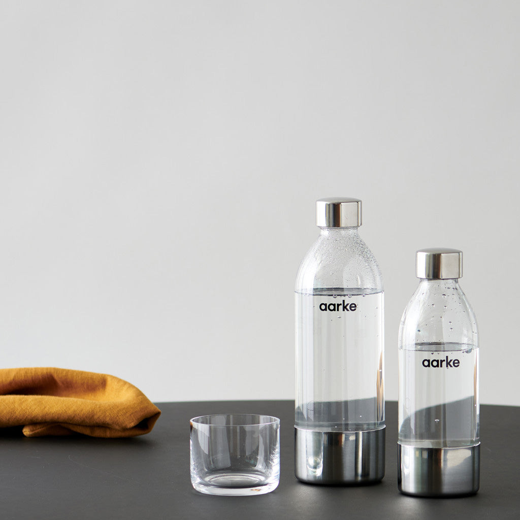 Aarke III Polished Steel PET Water Bottle, 450ml