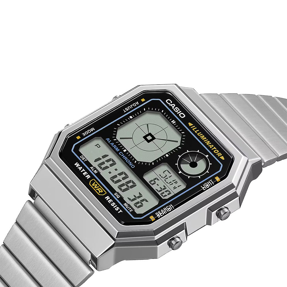 Casio Retro Digital Wrist Watch, A130WE