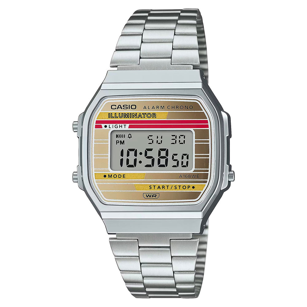 Casio Retro Digital Wrist Watch, A168WEHA-9ADF