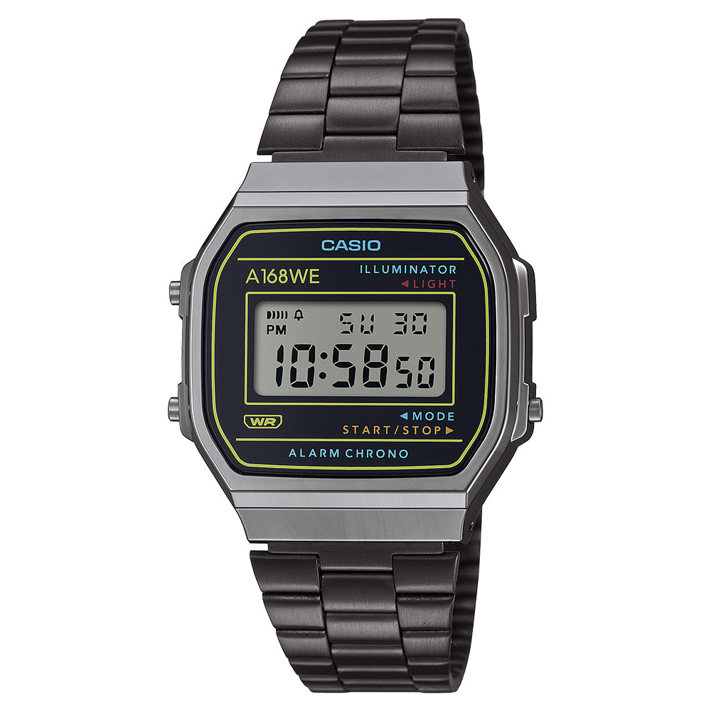 Casio Retro Digital Wrist Watch, A168WEHB-1ADF