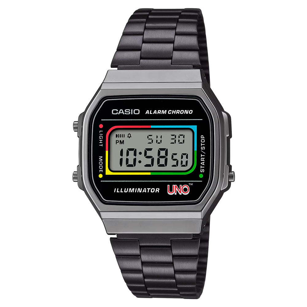 Casio Retro Digital Wrist Watch, A168WEGB-1B