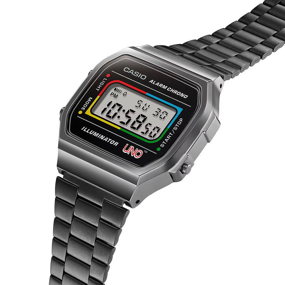 Casio Retro Digital Wrist Watch, A168WEGB-1B