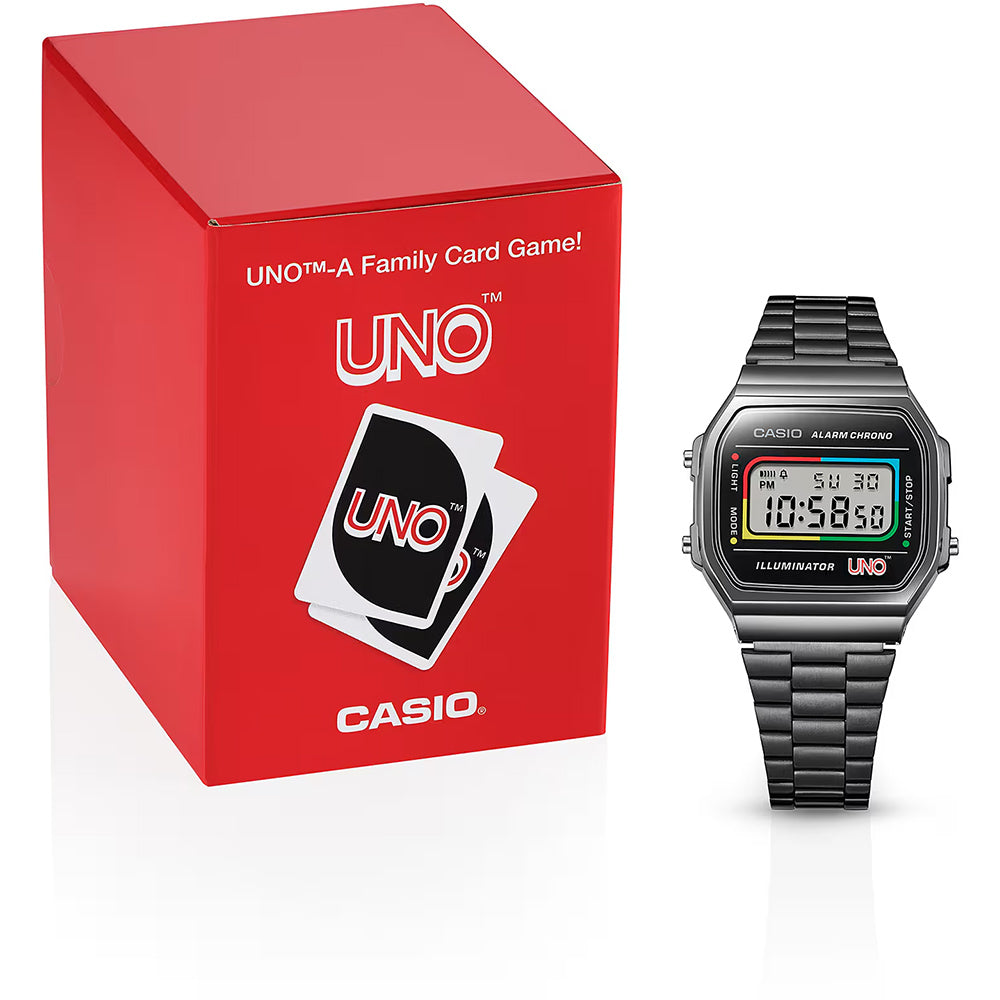 Casio Retro Digital Wrist Watch, A168WEGB-1B